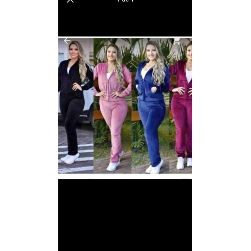 Conjunto feminino de veludo plush plus size Moda inverno | Shopee Brasil