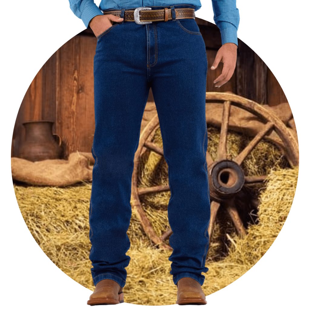 Calça Country Jeans Pura Raça Masculina Tradicional Cowboy Rodeio Agro ...