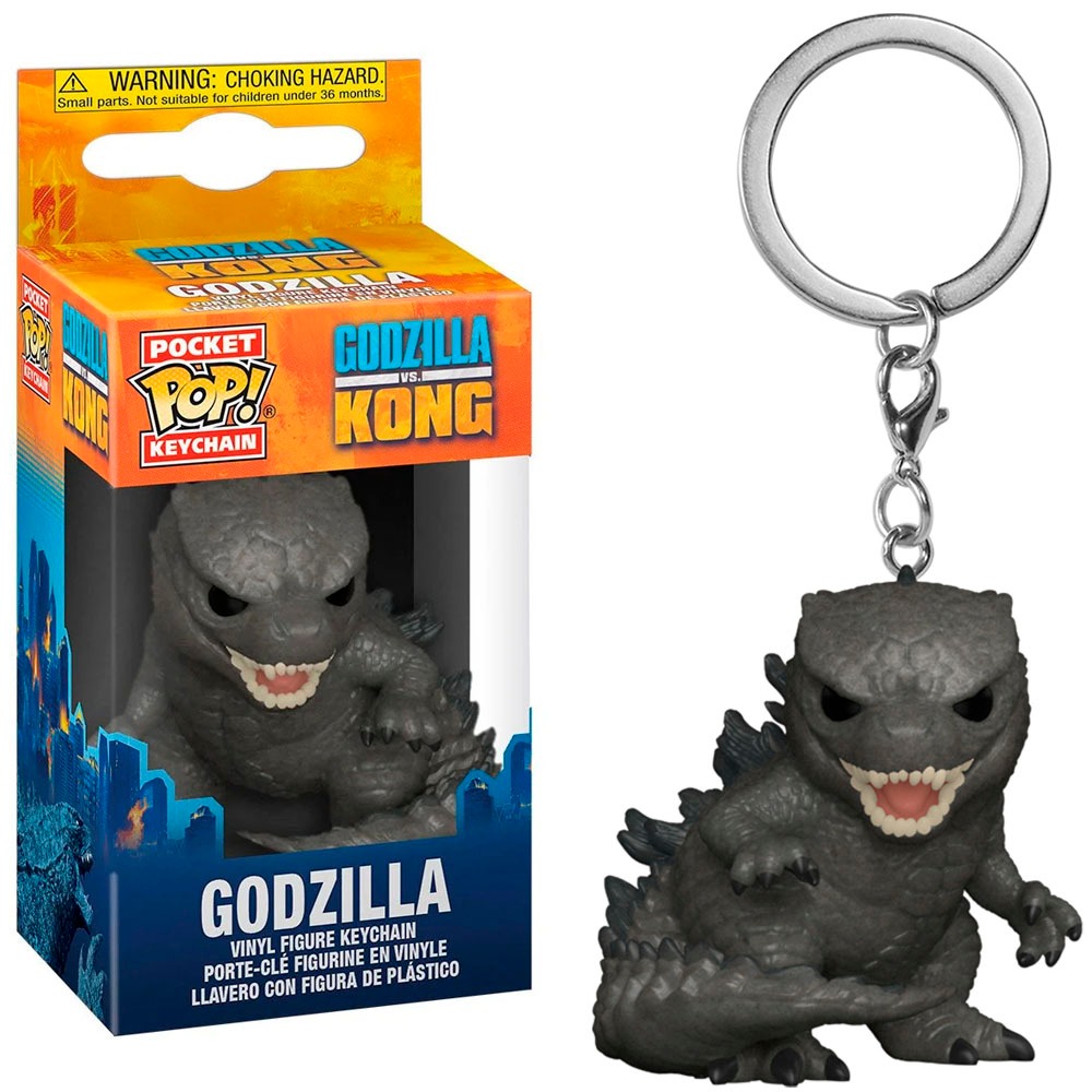 FUNKO POP KEYCHAIN GODZILLA VS KONG GODZILLA 50957 NOVO ORIGINAL
