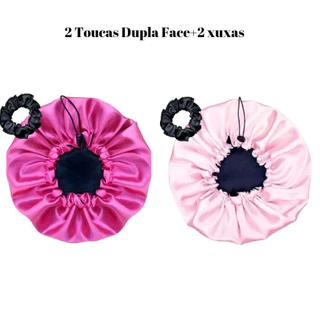 Kit 2 Toucas Dupla Face + 2 Xuxinhas Cores Sortidas