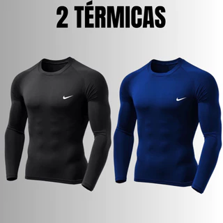 Kit com 2 camisas térmicas com proteção solar UV 50+