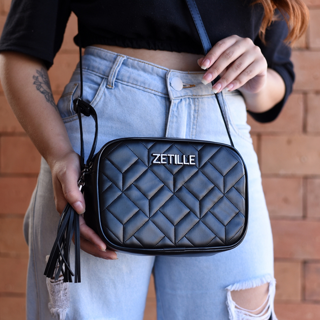 Bolsa Feminina Zetille Transversal e Lateral de Ombro