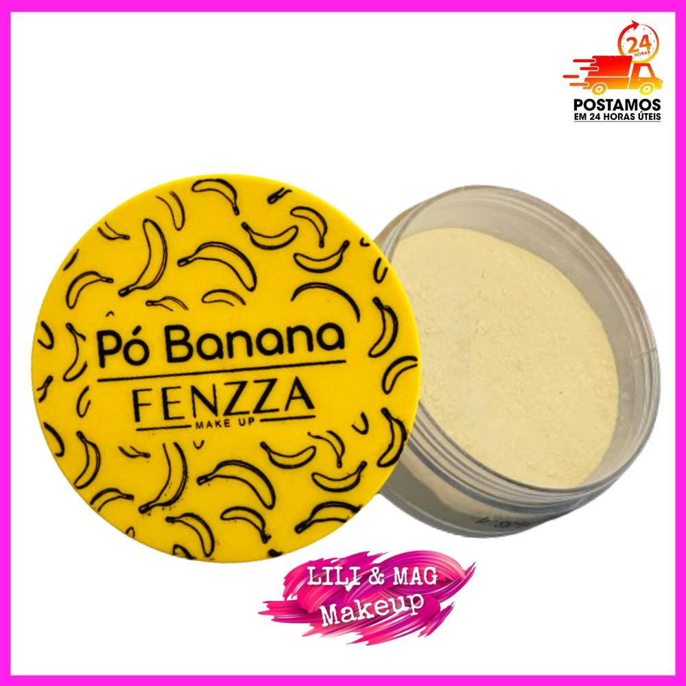 Pó Banana Fixador Translucido Finalizador Fenzza