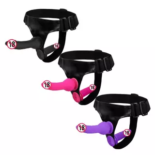 Cinta Peniana com Prótese Dupla BDSM - 3 Cores SEX SHOP LB6105