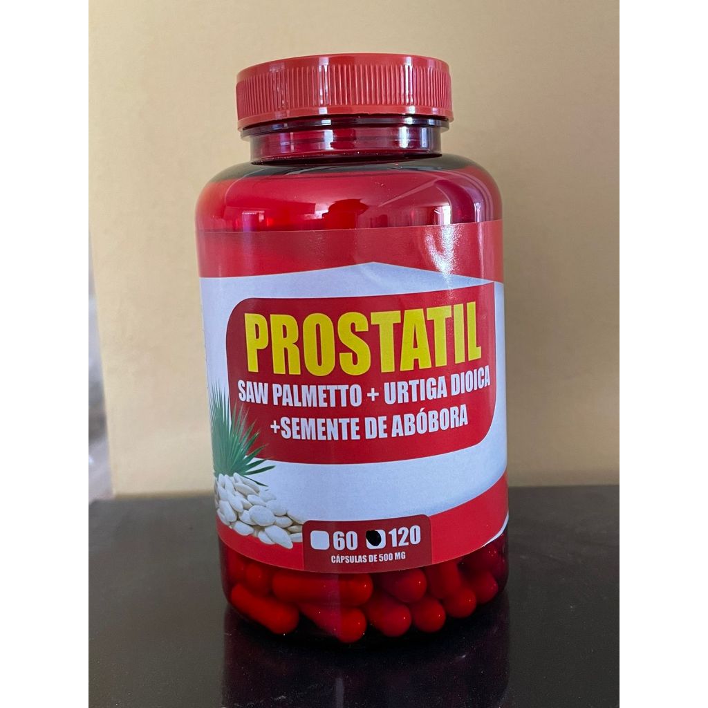 Prostatil (Saw Palmetto + Urtiga Dioica + Semente de Abóbora) - 120 ...