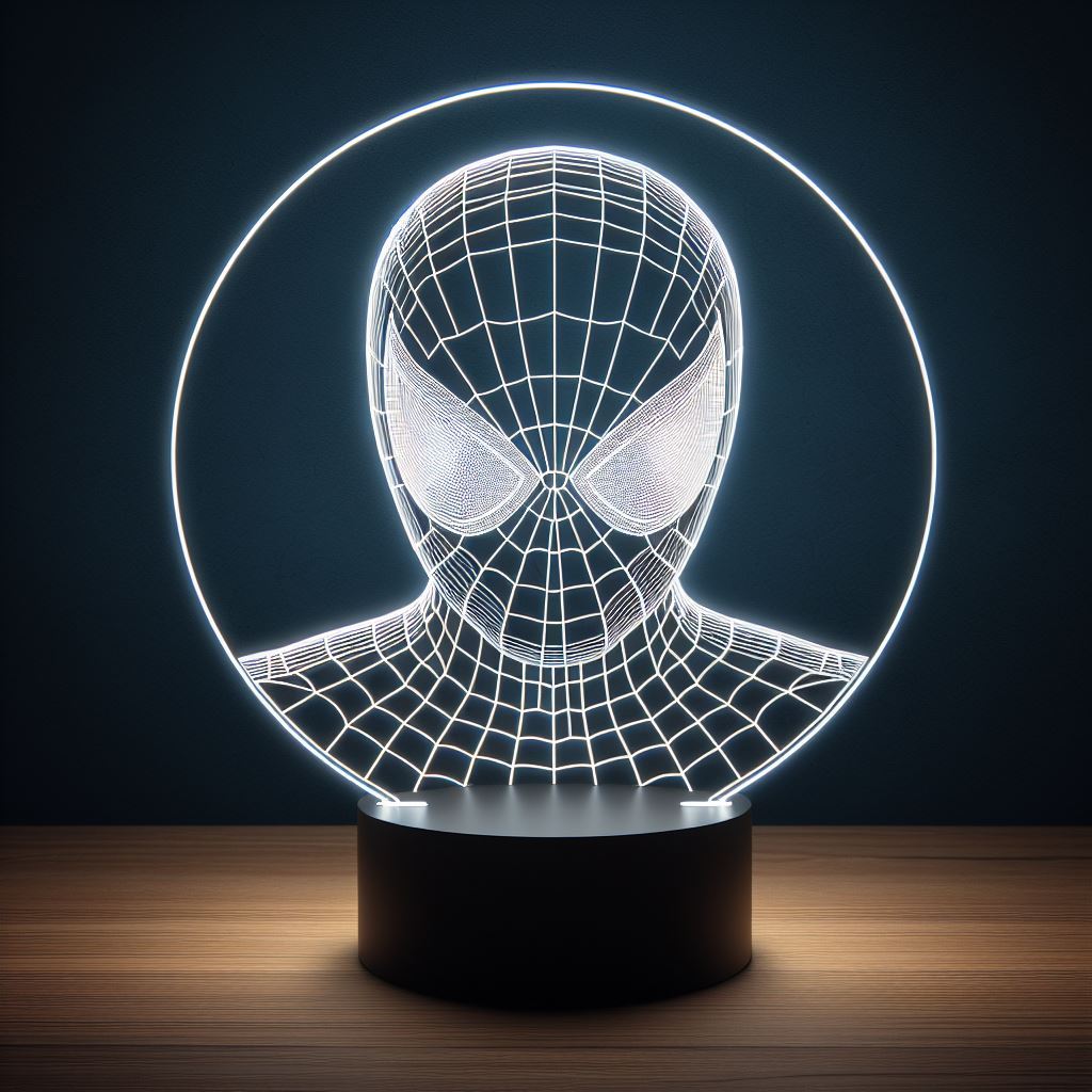 Luminária Led 3d Acrílico Homem Aranha Spider Man Marvel | Shopee