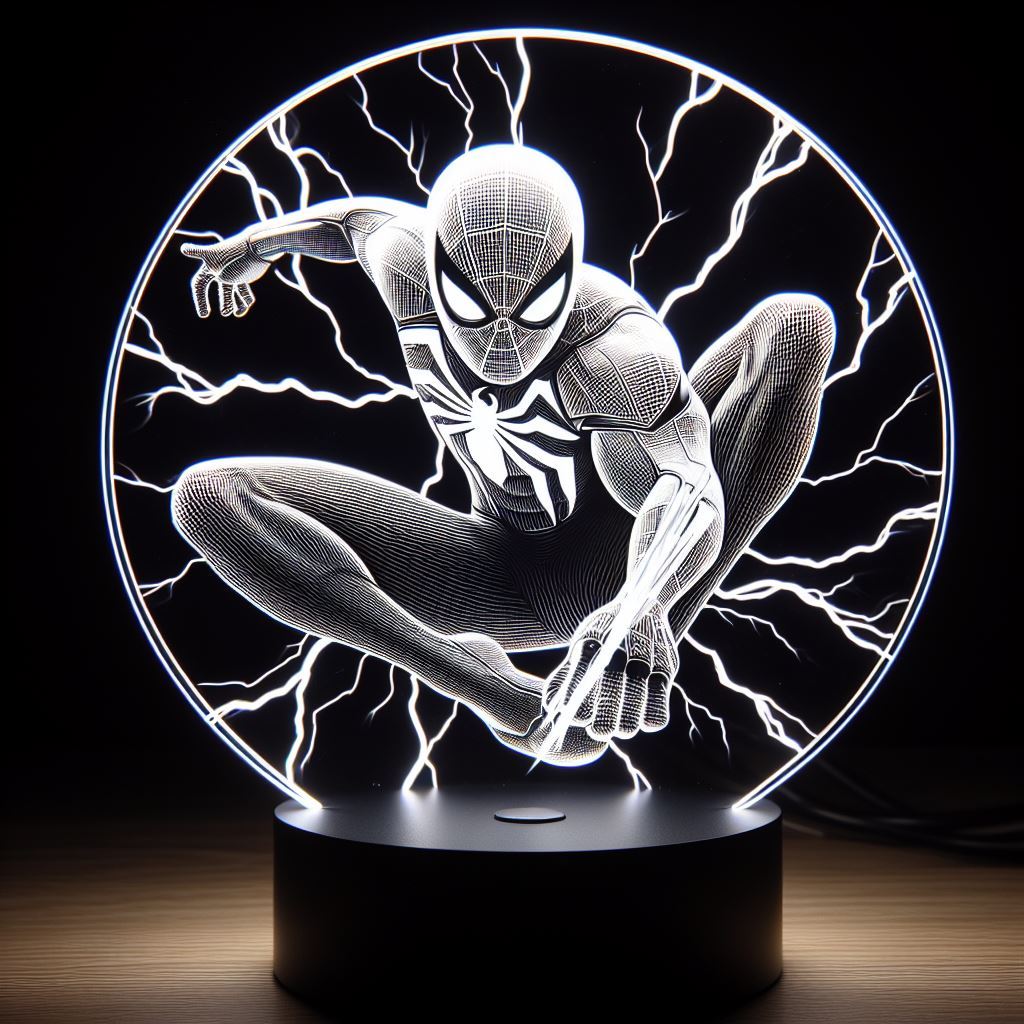Luminária Led 3d Acrílico Homem Aranha Spider Man Marvel | Shopee