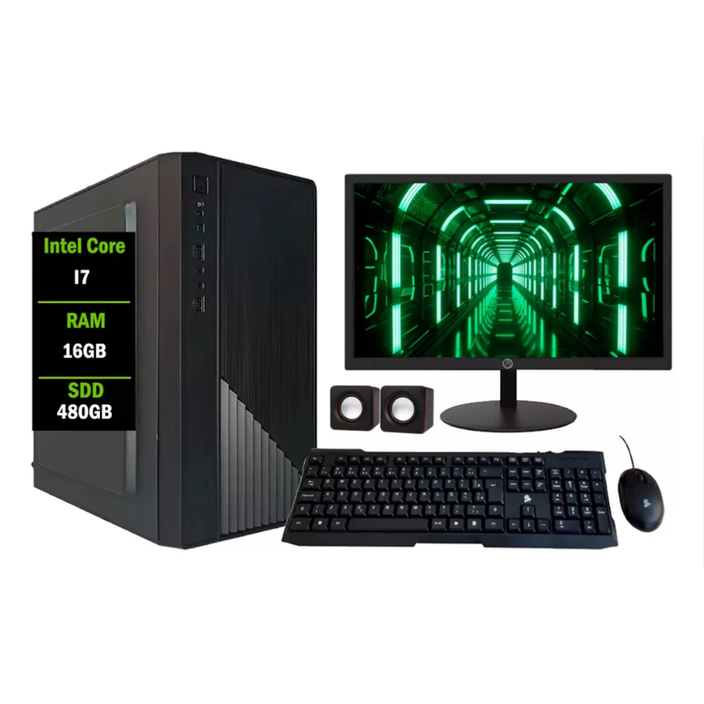 PC Gamer Intel Core i7 GTX 1060 6GB | 16GB de ram - 480 SSD - Tela
