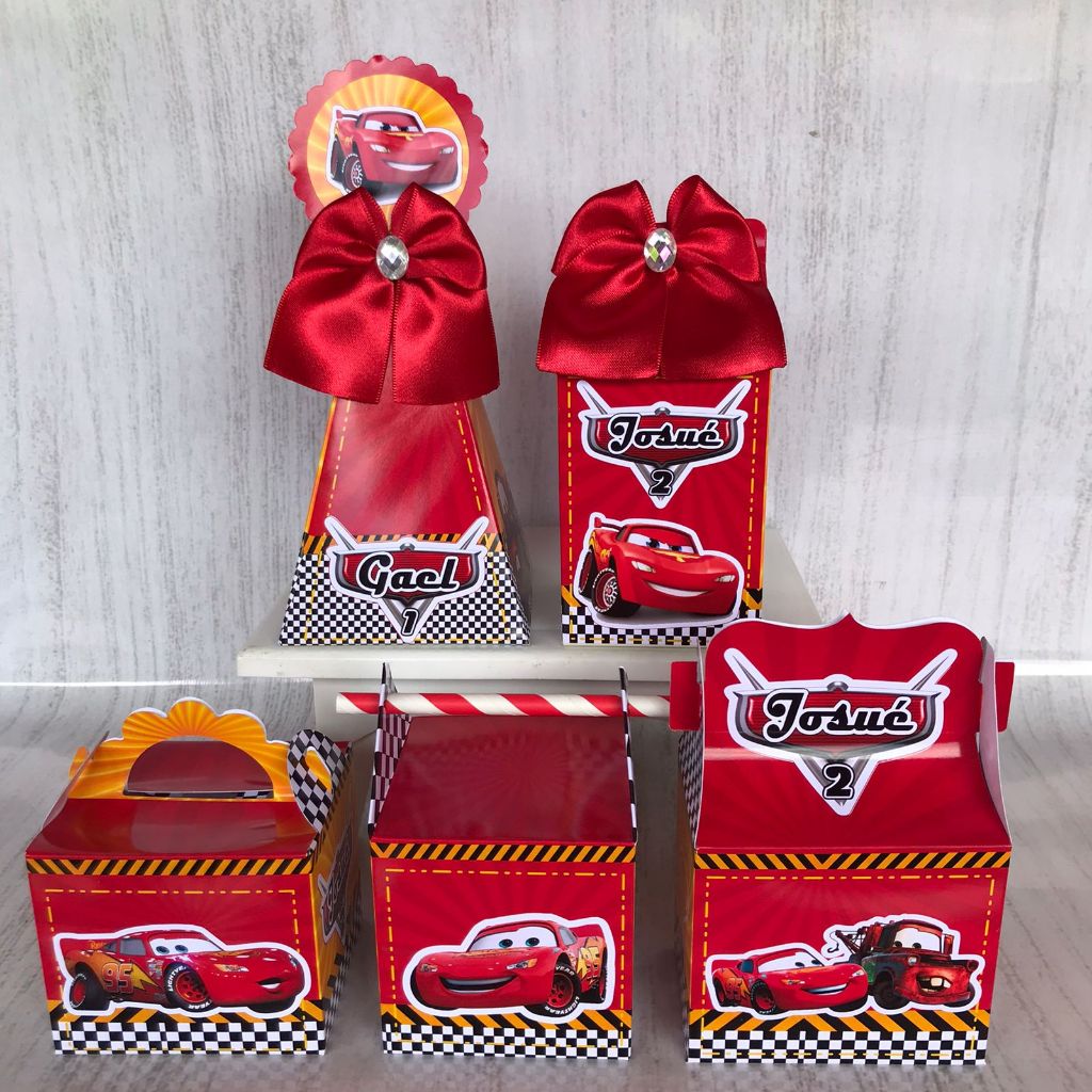 Kit Festa Personalizados Carros Relâmpago Mcqueen Lembrancinhas ...