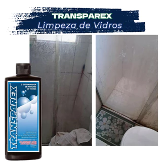Limpa Calcificação de Vidro Transparex 385ML Potente Limpa Box