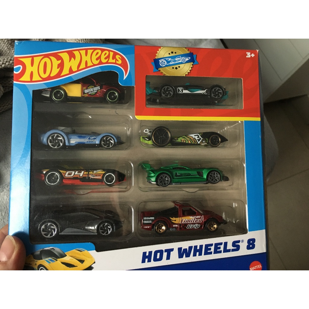 caixa 8 carrinhos Hot Wheels 8 carros miniaturas 8pack lacrado
