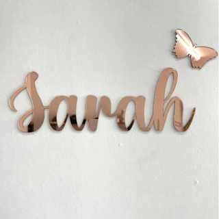 1 Nome Personalizado em Acrílico Espelhado 2mm