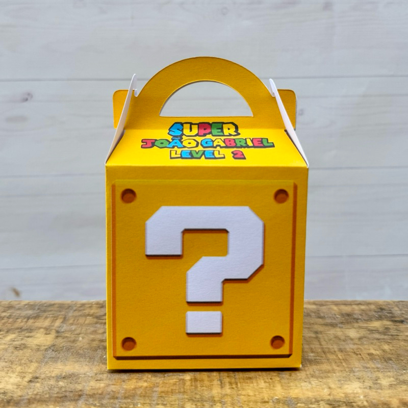 Caixa Maleta Super Mario Bros | Pegue e Monte | Personalizados| Lembrancinhas | Festa infantil | Aniversário