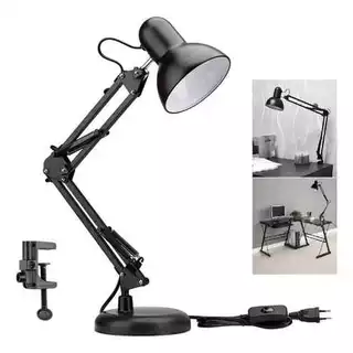 Luminária De Mesa Articulada Abajur Base E Garra