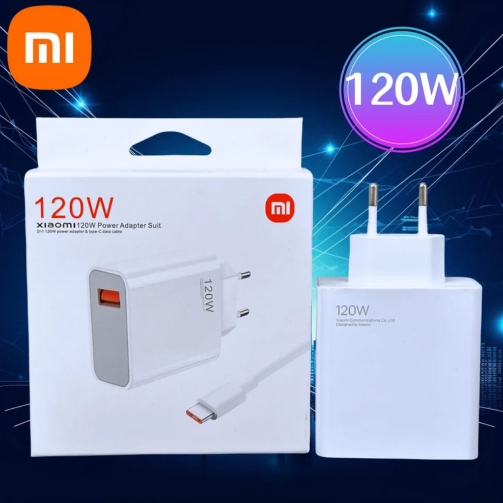 Carregador Turbo Xiaomi 120W Cabo 6A Usb com Saída Tipo-C Homologado pela Anatel