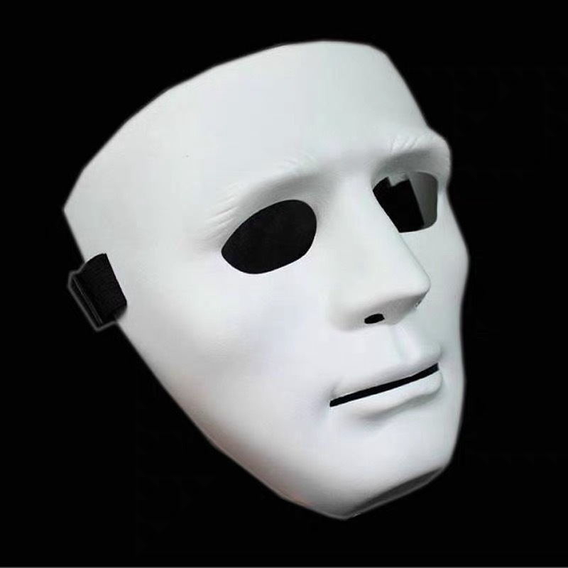 Máscara Jabbawockeez Dança Teatro Fantasia Branca Ou Preta