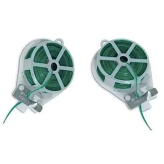 Kit 2 Rolos de Arame Verde Plastificado 30 Metros P/ Amarração Plantas Orquídeas Jardim