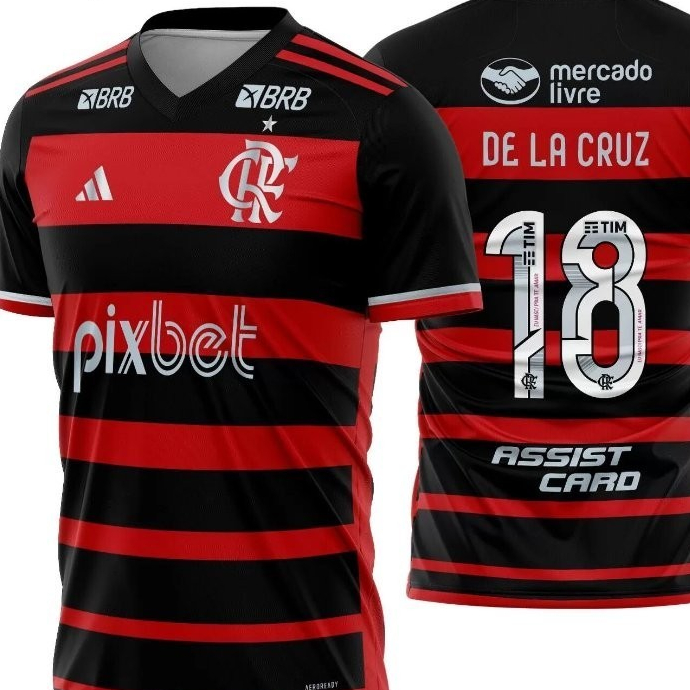 Nova Nova Nova Camisa Camiseta do Flamengo Vermelho 24/25 + Envio Imediato PATRÃO ENLOQUECEU PATRÃO ENLOQUECEU