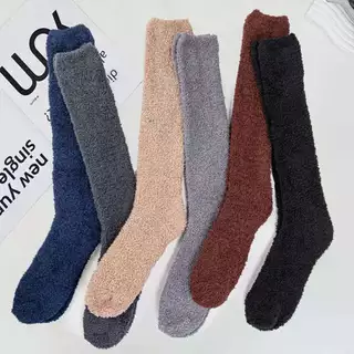12 pares de meias compridas masculinas de meia borda 40-46