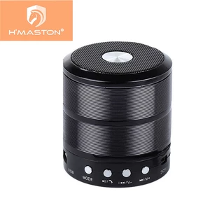 H'maston Ws-887 Caixa De Som Bluetooth Portátil Com Cordão E Radio Fm