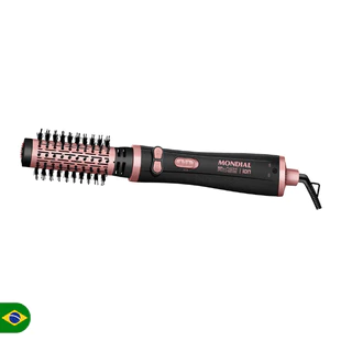 Escova Rotativa Modeladora Mondial Black Rose 127V/220V Bivolt ERB-01