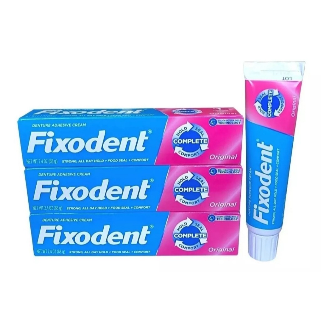 Fixodent original - 3 unidades 68g | Shopee Brasil