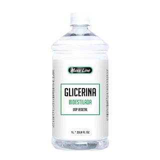 Glicerina Vegetal Bidestilada Usp Laudo Pura 100% 1000ml Uso Cosméticos Maquiagens Alimentícios Tintas E Resinas