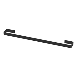 Suporte para toalha de banho quadrado Preto Aumínio