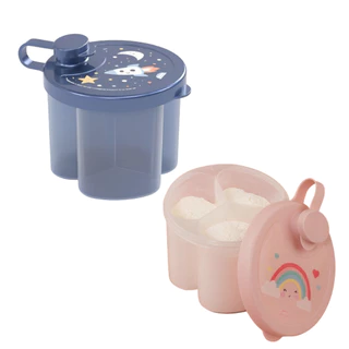 Pote Dosador Porta Leite em Pó com 3 Divisórias - Plasútil em Oferta na Shopee