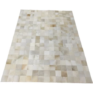 Tapete de couro bege claro 2,50x3,50 peça 10x10 cm sem bordas