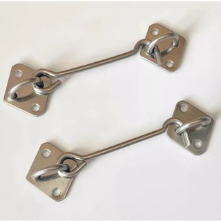 Fecho Trava tipo Aldrava Aço Inox 75mm p/ Porta Janela - 1 e 2 unidades