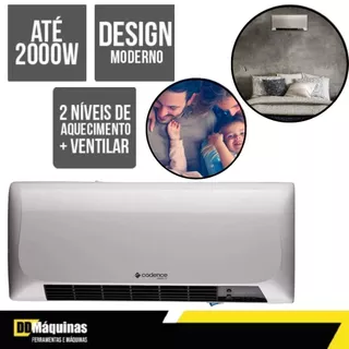 Aquecedor de Parede 110 volts Classic Air com Controle - Cadence