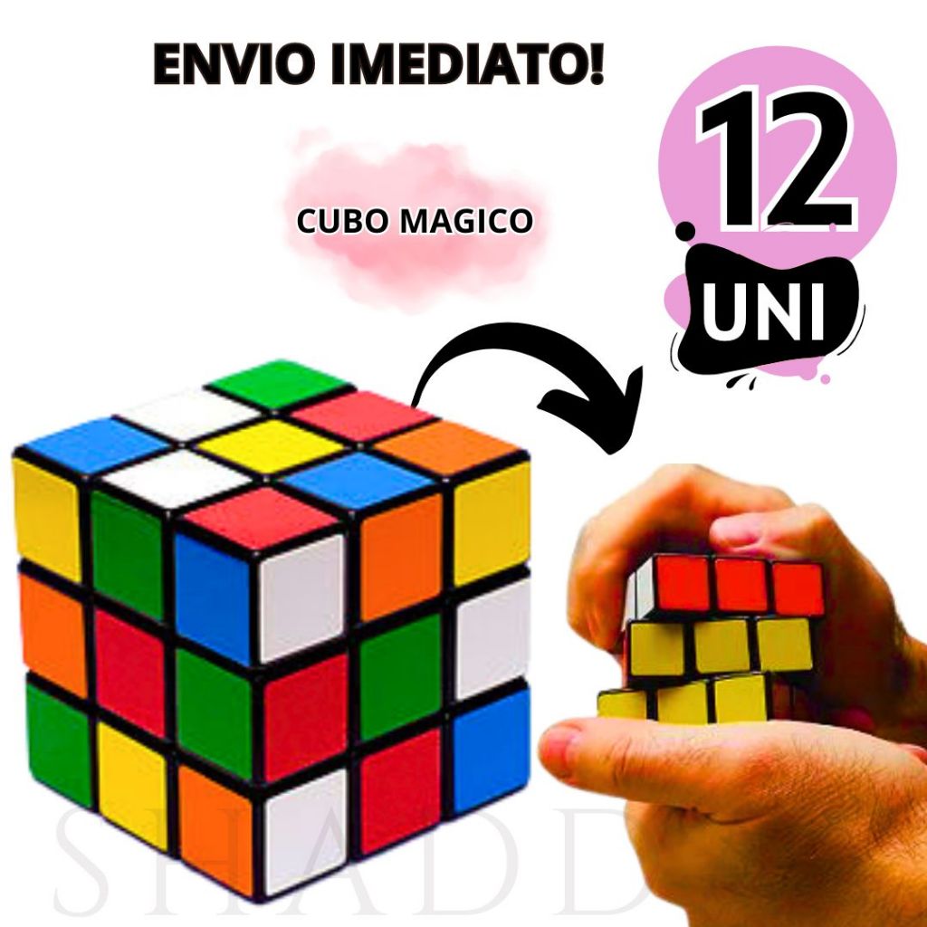 Kit 12 Cubos Mágico Brinquedo Interativo Para Crianças Adolescentes e ...