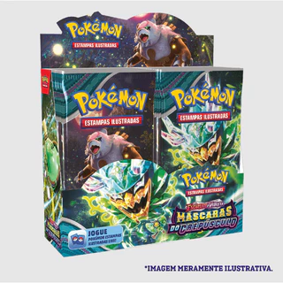 Booster Pokémon Escarlate e Violeta Máscaras Do Crepúsculo Copag