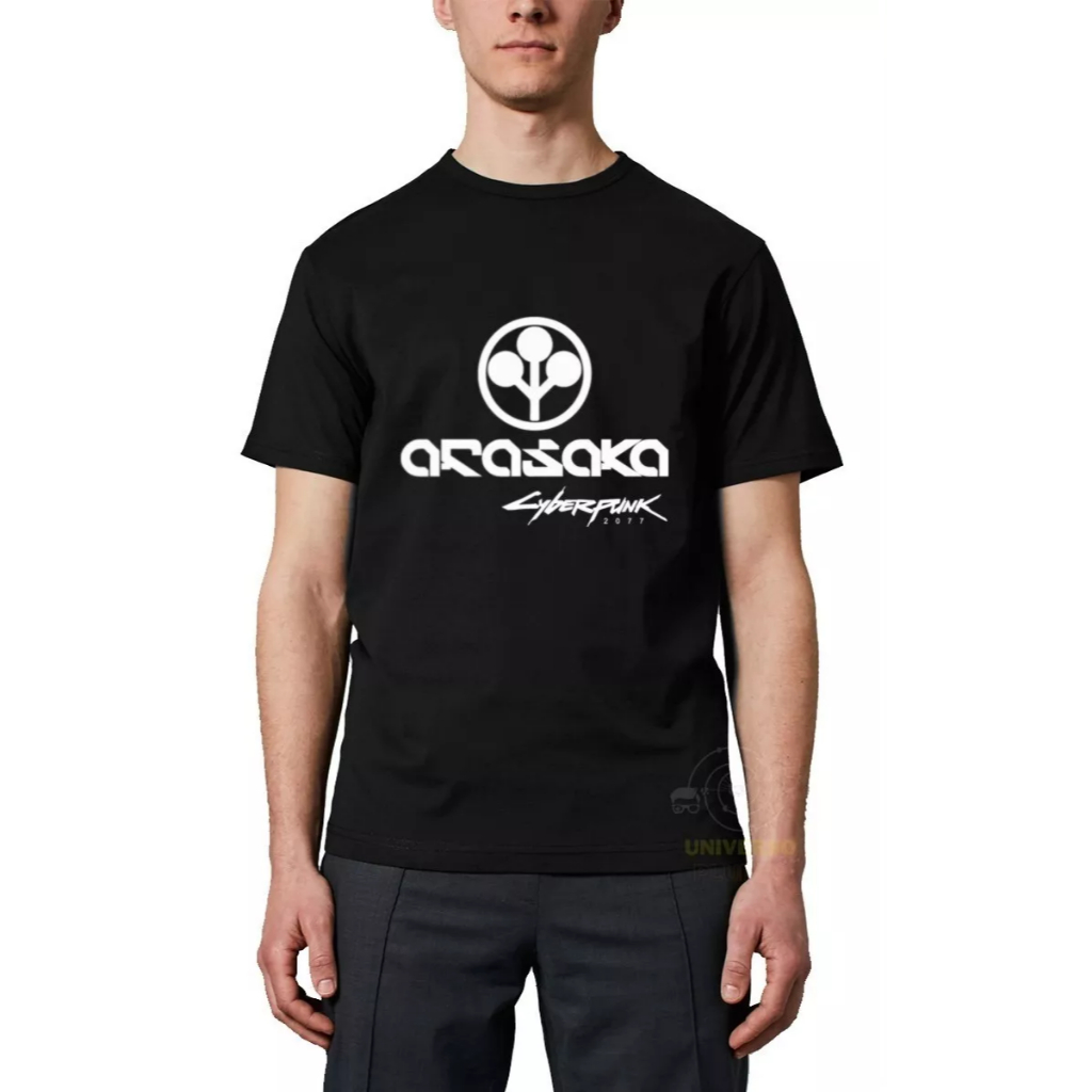 Camiseta Adulto Jogo Eletronico Rpg Cyberpunk 2077 Arasaka