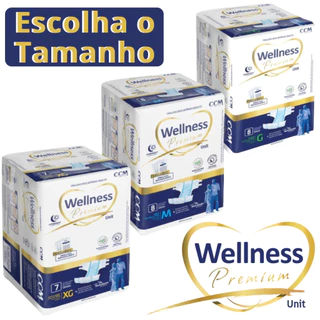 Fralda Descartável Geriátrica Wellness Premium Unit Todos os Tamanhos
