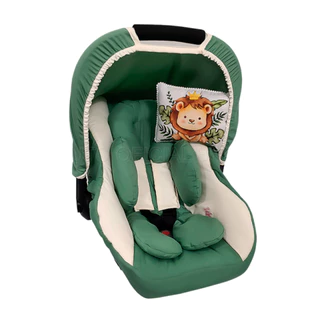 Kit 6 Peças - Capa de Bebê Conforto, Capota, Protetores de Cinto e Redutor e Almofada Estampada em Oferta na Shopee