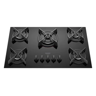 Cooktop DAKO Supreme 5Q gás Mesa Vidro Temperado bivolt preto
