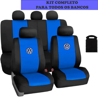 Capa de Banco Automotivo Couro Carro Gol Fox Voyage Polo Golf Crossfox Santana