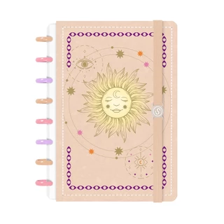 Caderno de Disco Capa Dura ISCOOL Inteligente Amuleto Sol