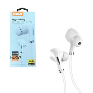 Kit 2 Fone De Ouvido Estéreo Hi-Fi Com Fio Microfone Ergonômico LELONG