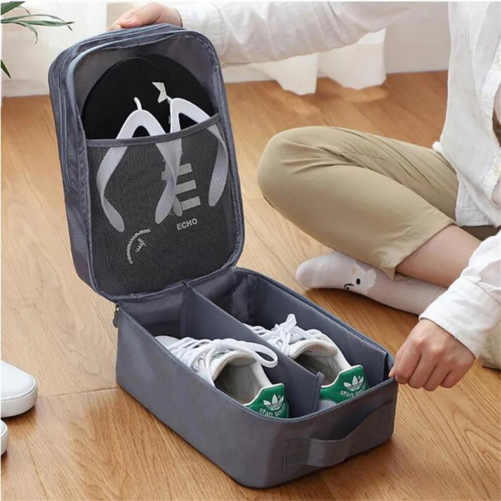 2 Necessaire Bolsa Organizadora Sapato Viagem Toalha