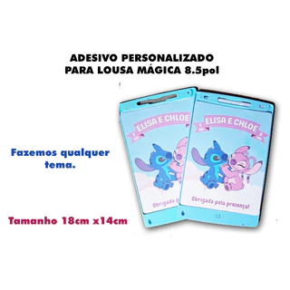 20 Adesivos Personalizados para Lousa Mágica 8.5pol (apenas parte de trás)