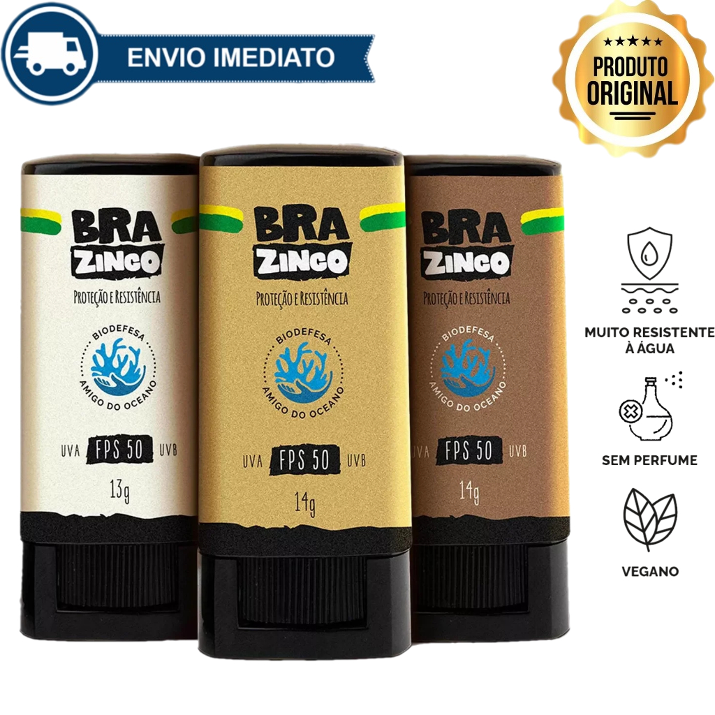 Protetor Solar Facial Sport Brazinco FPS 50 Envio Imediato
