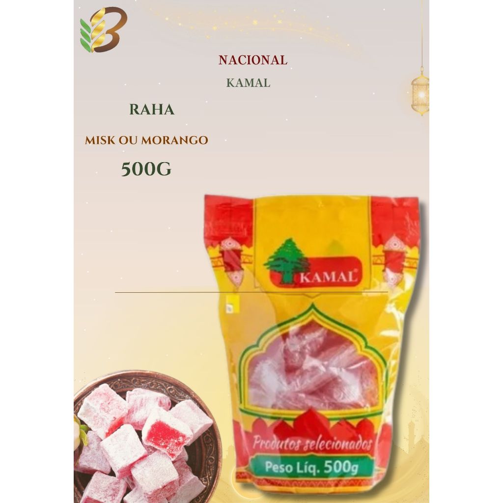Rahat sabor Misk / Morango 500g - Kamal | Shopee Brasil
