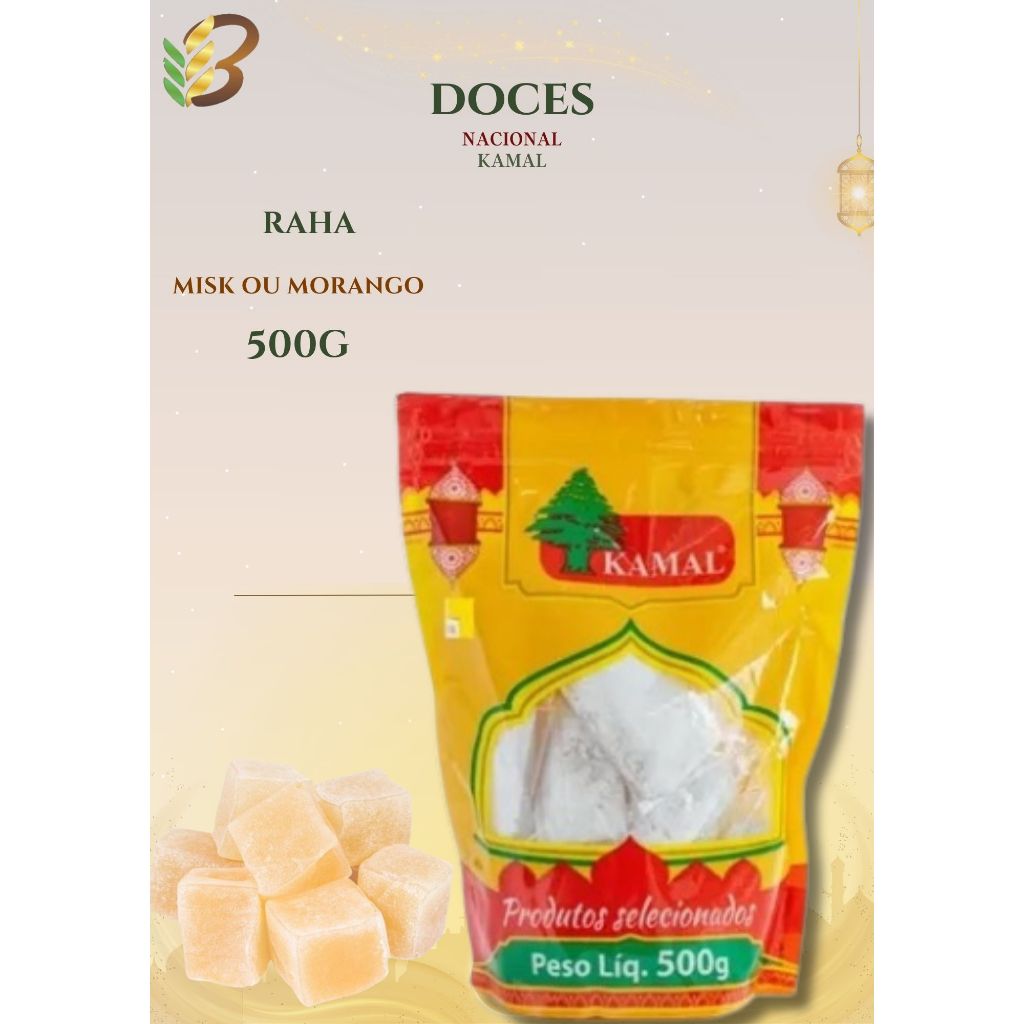 Rahat sabor Misk / Morango 500g - Kamal | Shopee Brasil
