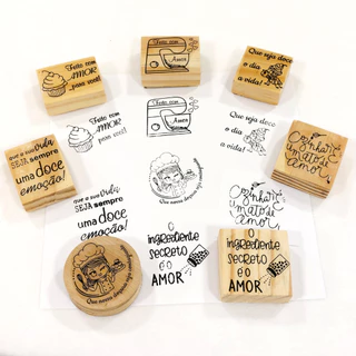 CARIMBOS DE MADEIRA, LINHA DOCES CONFEITARIA CULINÁRIA - KTA