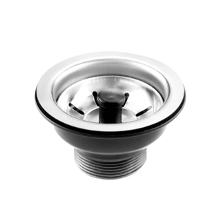 Válvula Inox Extra Brilho Tipo Americana 3.1/2" c/Pino Plástico Preto