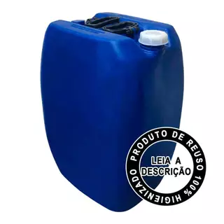 Bombona Plástica 50l Tampa Fixa Reservatório Água Reuso