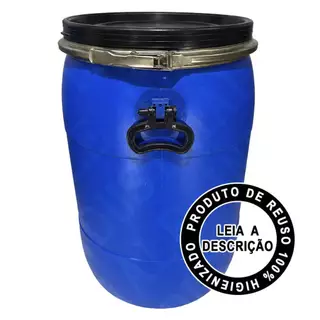 Bombona Plástica 50 Litros Tampa Cinta Lacre Recondicionada